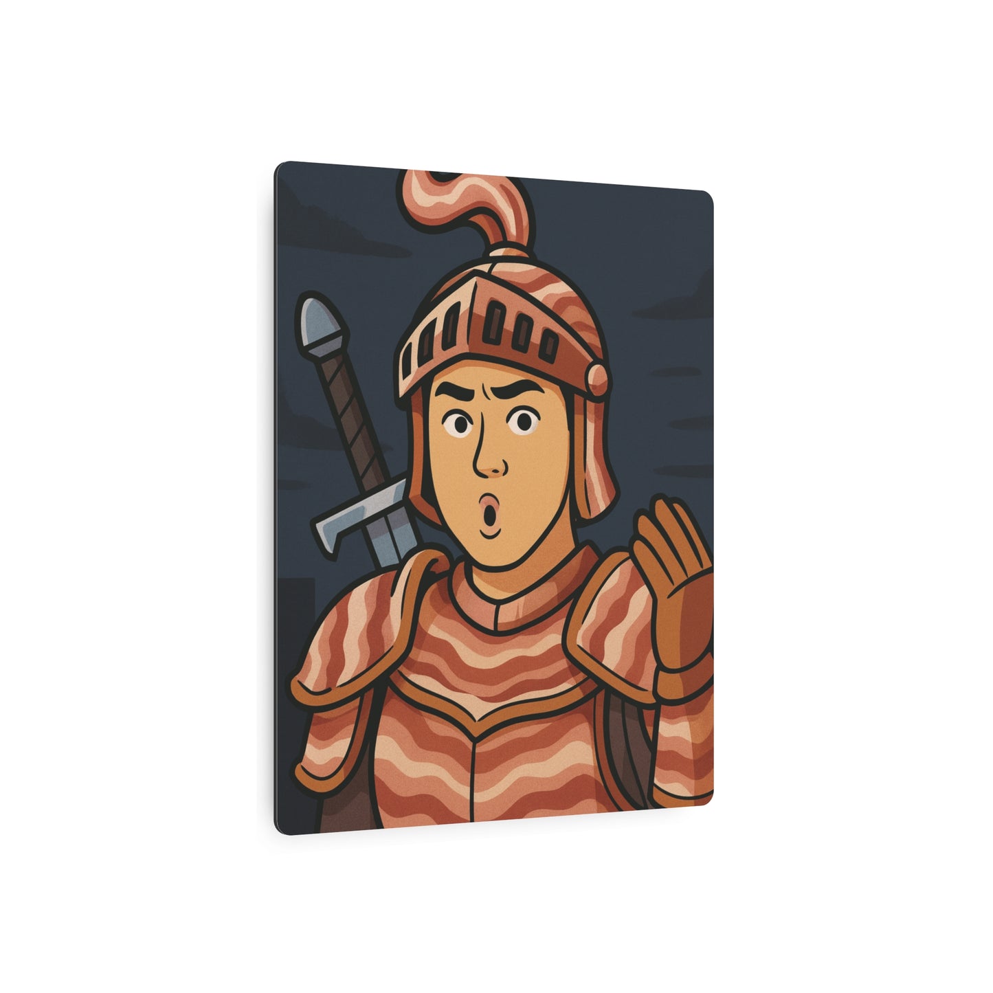 Sir Baconlot Metal Sign