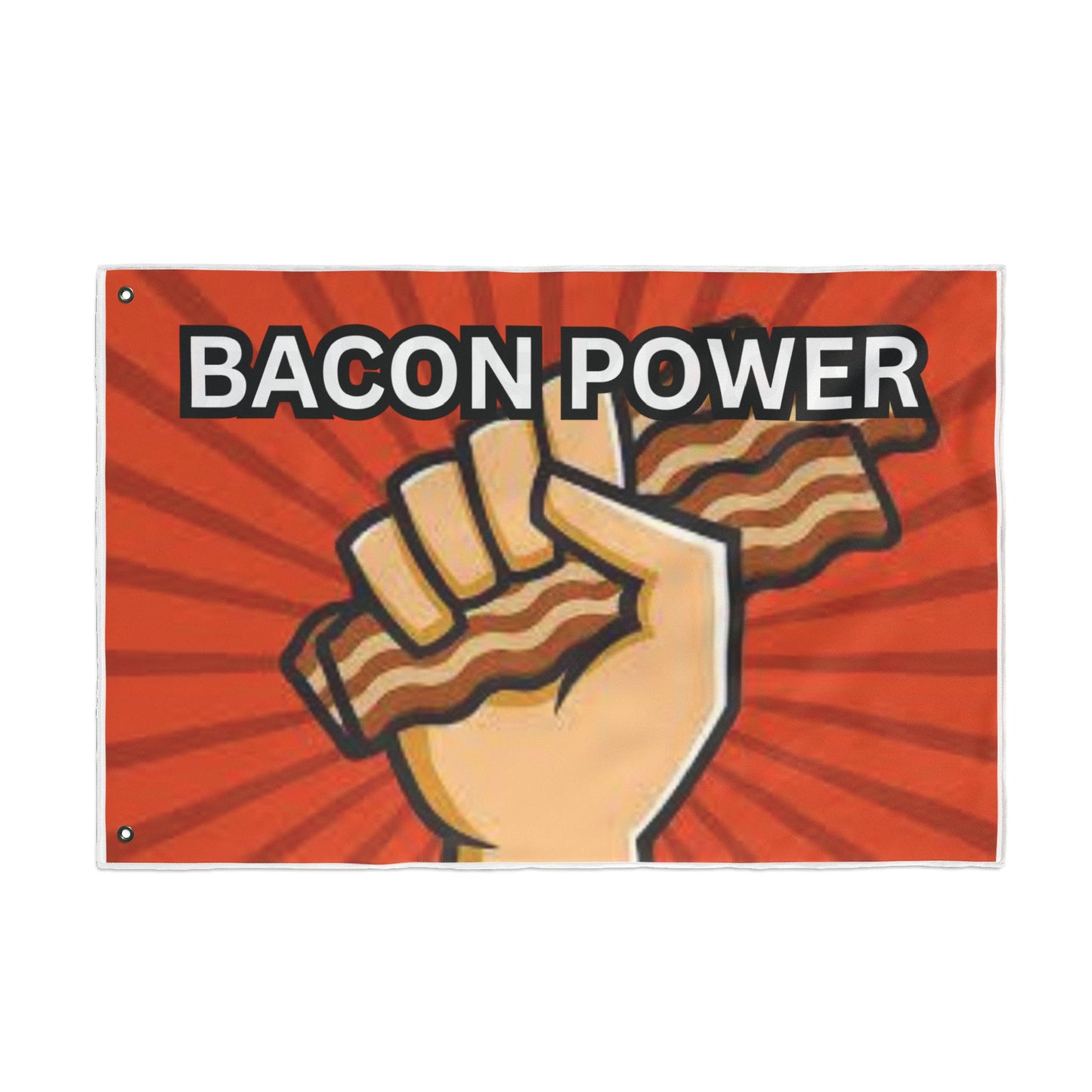 Bacon Power Double Sided Flag
