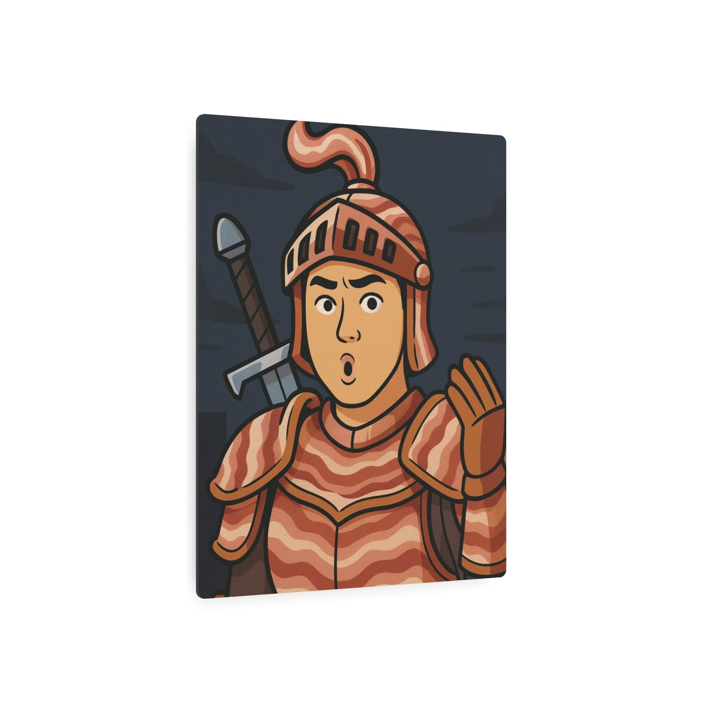 Sir Baconlot Metal Sign