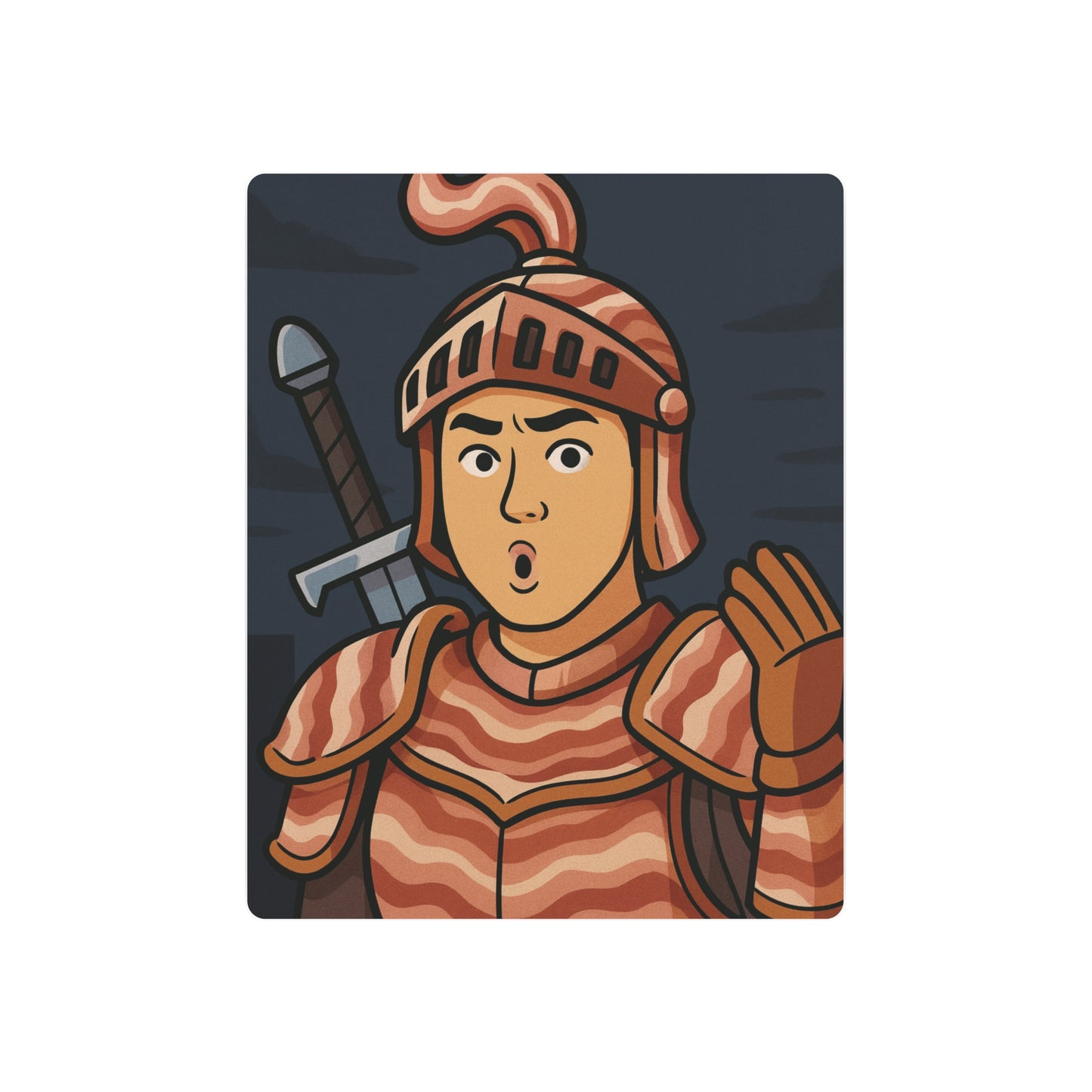 Sir Baconlot Metal Sign