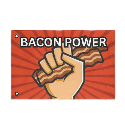 Bacon Power Double Sided Flag