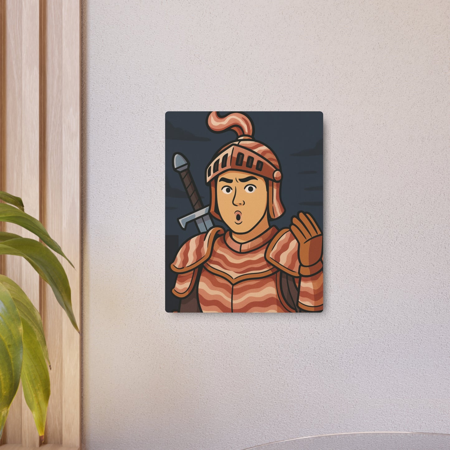 Sir Baconlot Metal Sign