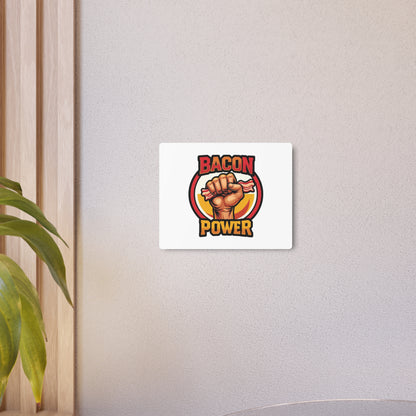 Bacon Power Metal Art Sign