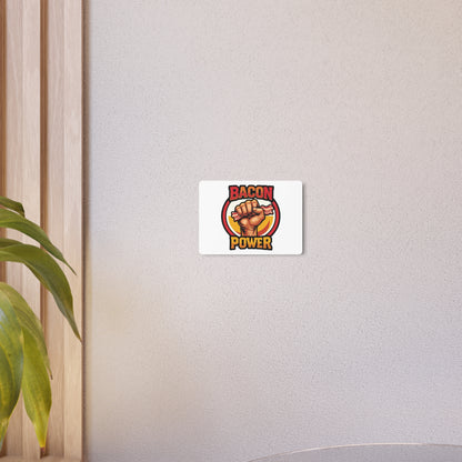 Bacon Power Metal Art Sign